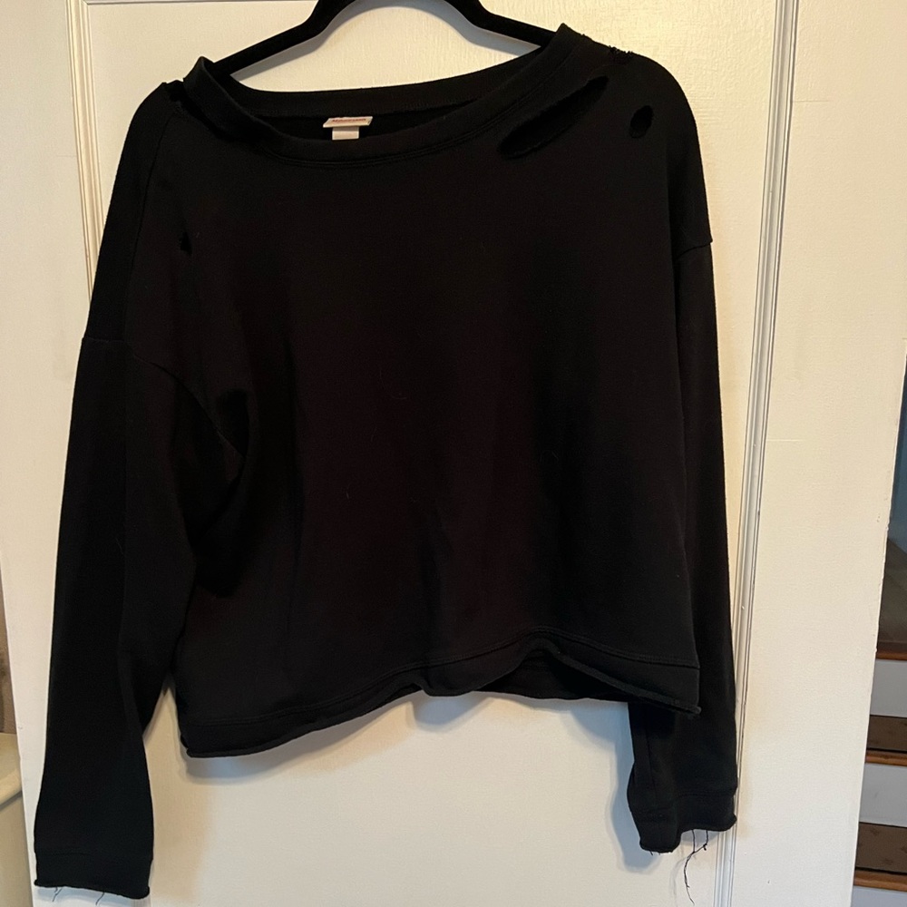 Distressed Style Sweatshirt